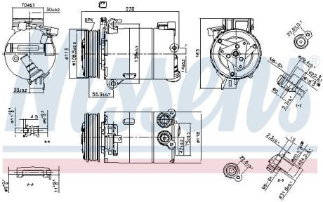 Компрессор кондиціонера NISSENS 890213