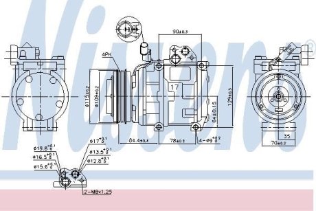 Компрессор кондиціонера First Fit NISSENS 890282