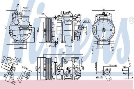 Компрессор кондиціонера First Fit NISSENS 890294