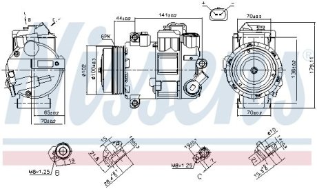 Компресор кондиціонера First Fit NISSENS 890412