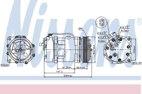 Компрессор кондиціонера First Fit NISSENS 89044