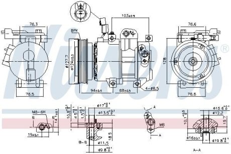 Компрессор кондиціонера NISSENS 890621