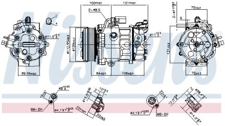 Компрессор кондиціонера First Fit NISSENS 890659