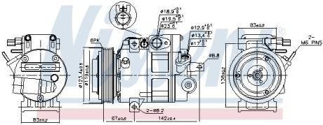 Компрессор кондиціонера First Fit NISSENS 890685