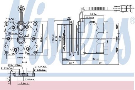 Компрессор кондиціонера NISSENS 89078