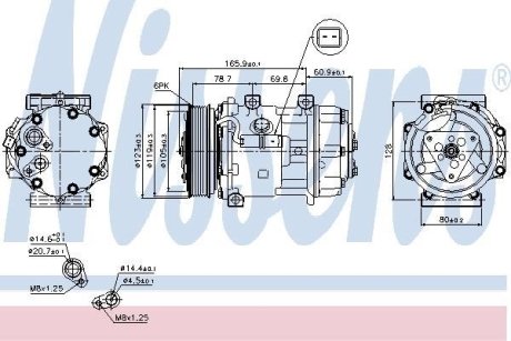 Компрессор кондиціонера First Fit NISSENS 89136