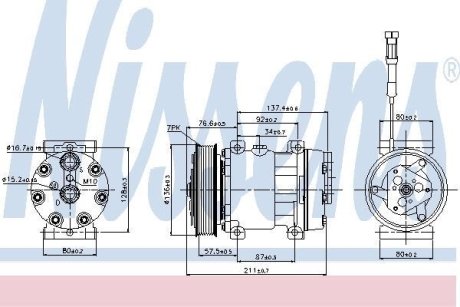 Компрессор кондиціонера DAF NISSENS 89137