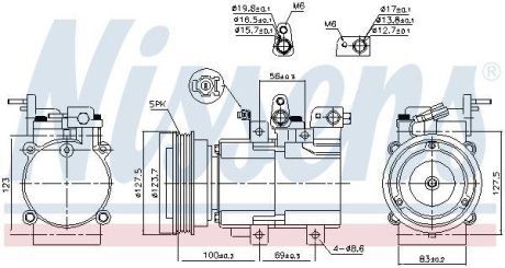 Компрессор кондиціонера NISSENS 89194