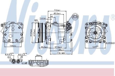 Компрессор кондицiонера NISSENS 89203