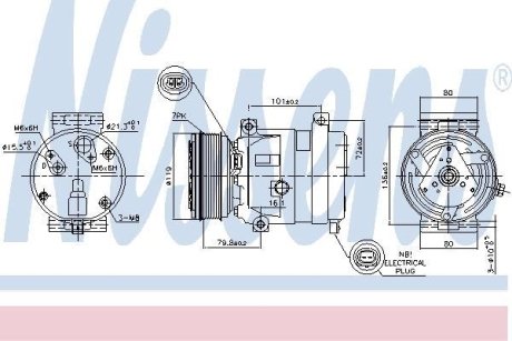 Компрессор кондиціонера First Fit NISSENS 89267