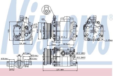 Компрессор кондиціонера NISSENS 89354