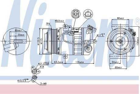 Компрессор кондиціонера First Fit NISSENS 89392