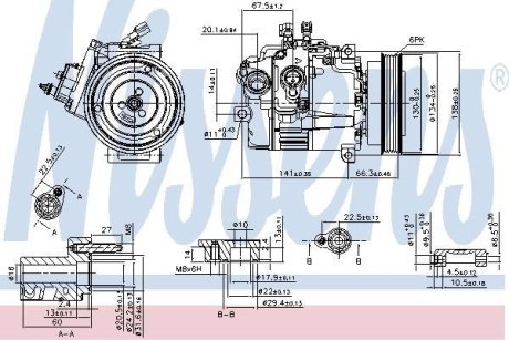 Компрессор кондиціонера First Fit NISSENS 89462