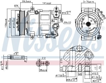 Компрессор кондиціонера First Fit NISSENS 89497