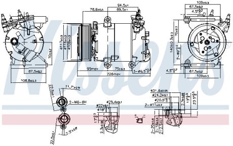 Компрессор кондиціонера NISSENS 89571