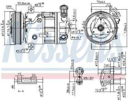 Компрессор кондиціонера NISSENS 89577