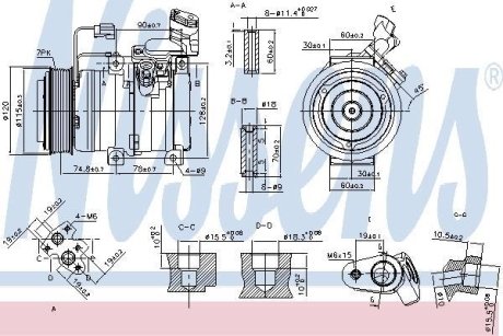 Компрессор кондиціонера NISSENS 89586