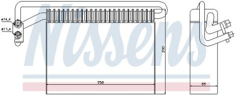 Випарник NISSENS 92177