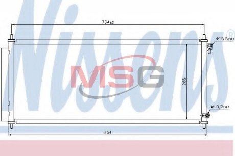 Радиатор кондиціонера First Fit NISSENS 940051