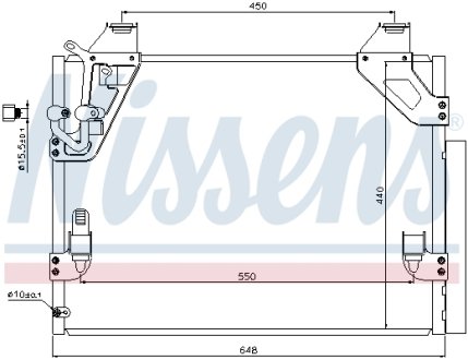 Радиатор кондиціонера First Fit NISSENS 940082