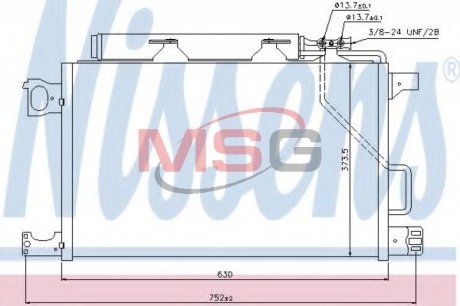 Радиатор кондиціонера First Fit NISSENS 940100 (фото 1)