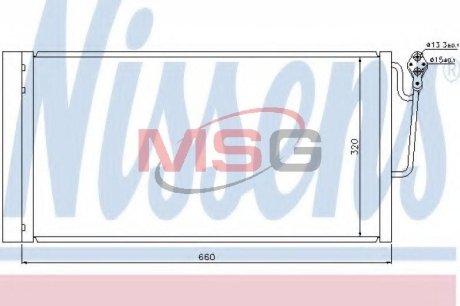 Радиатор кондиціонера First Fit NISSENS 940118