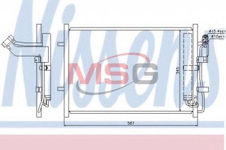 Радиатор кондиціонера First Fit NISSENS 940148