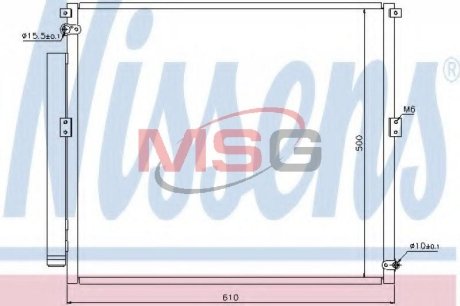 Радиатор кондиціонера First Fit NISSENS 940167