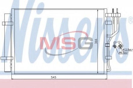 Радиатор кондиціонера First Fit NISSENS 940251