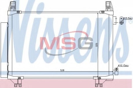 Радиатор кондиціонера NISSENS 940270