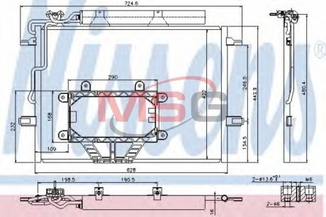 Радиатор кондиціонера First Fit NISSENS 940325