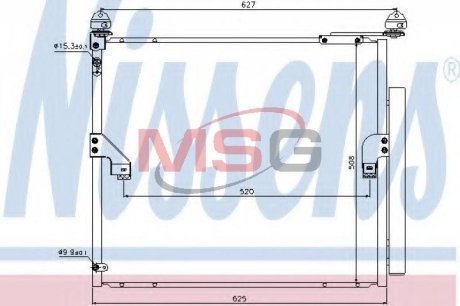 Радиатор кондиціонера NISSENS 940367