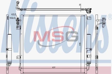 Радиатор кондиціонера First Fit NISSENS 940485