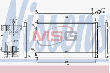 Радиатор кондиціонера First Fit NISSENS 940489