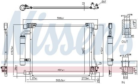 Радиатор кондиціонера First Fit NISSENS 940555 (фото 1)