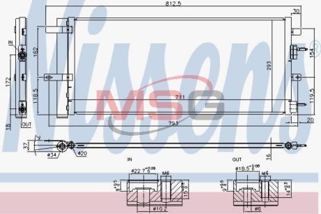 Радиатор кондиціонера NISSENS 940626