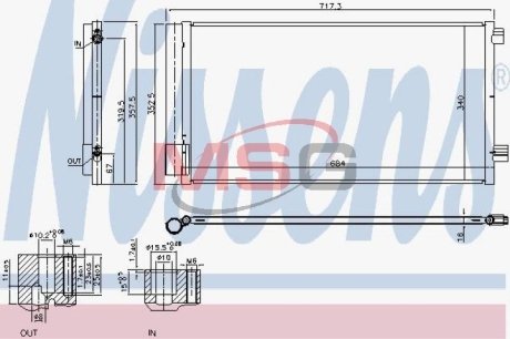 Радиатор кондиціонера NISSENS 940678