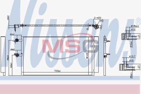 Радиатор кондиціонера First Fit NISSENS 940743