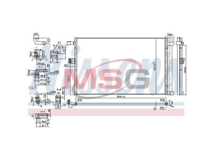 Радиатор кондиціонера First Fit NISSENS 941187