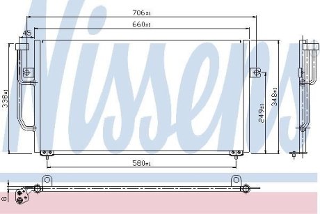 Конденсер кондиціонера NISSENS 94306