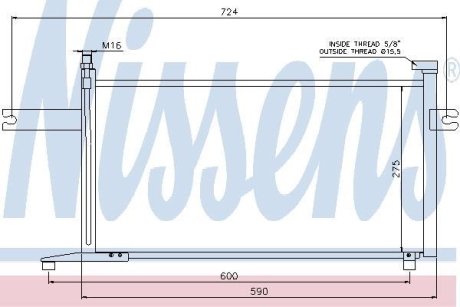 Радiатор кондицiонера NISSENS 94498