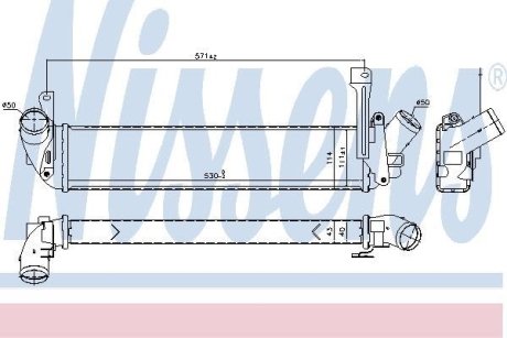 Радиатор наддуву NISSENS 96198