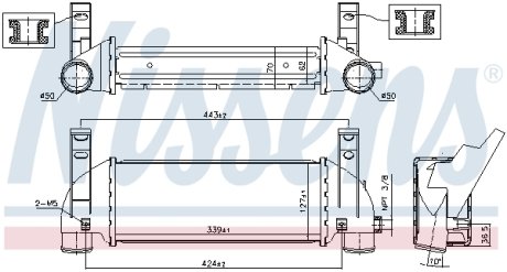 Радиатор наддуву NISSENS 96219