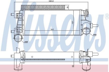 Радіатор наддуву NISSENS 96490