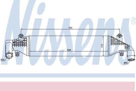 Радиатор наддуву NISSENS 96532