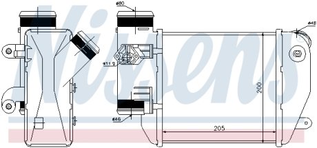 Радиатор наддуву NISSENS 96576