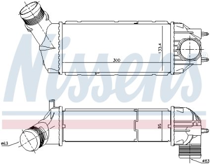 Радиатор наддуву NISSENS 96720