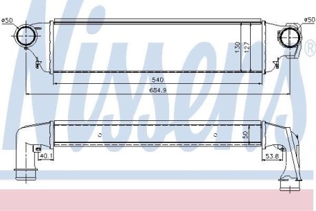 Радиатор наддуву NISSENS 96741