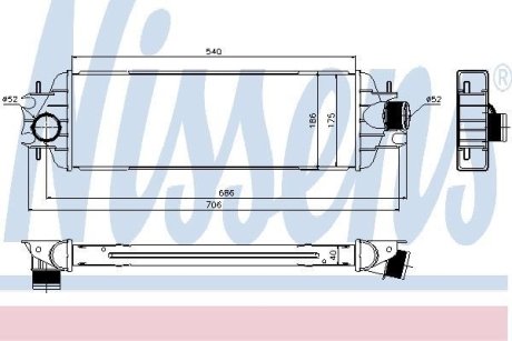 Радиатор наддуву NISSENS 96775