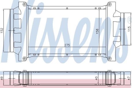 Радиатор наддуву NISSENS 96777